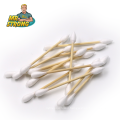 Private Label Q-tip Spiral Pointed Tips Personal Care Bamboo Cotton Buds